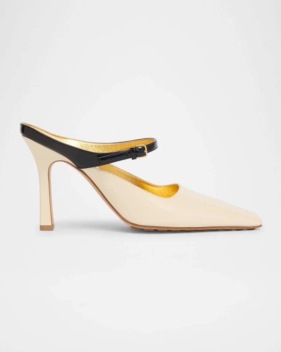 Nappa Leather Mary Jane Pumps